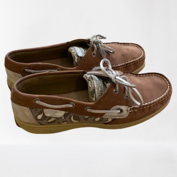 Sperry Shoes - Sperry Leopard Print Boat Shoes Women's 8.5